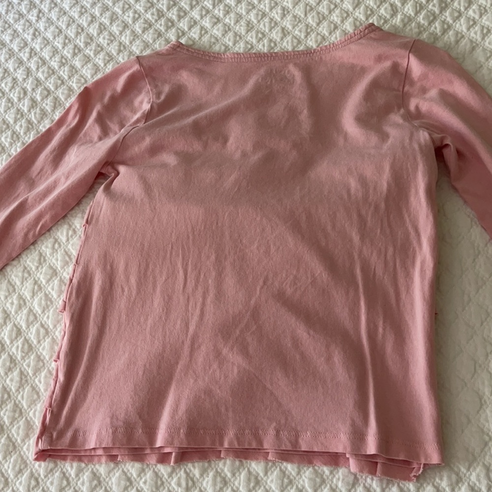 Mini Boden Pink Ruffled Top - Picture 4 of 5